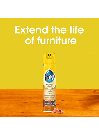 Pledge Furniture Polish Original Spray, 300ml