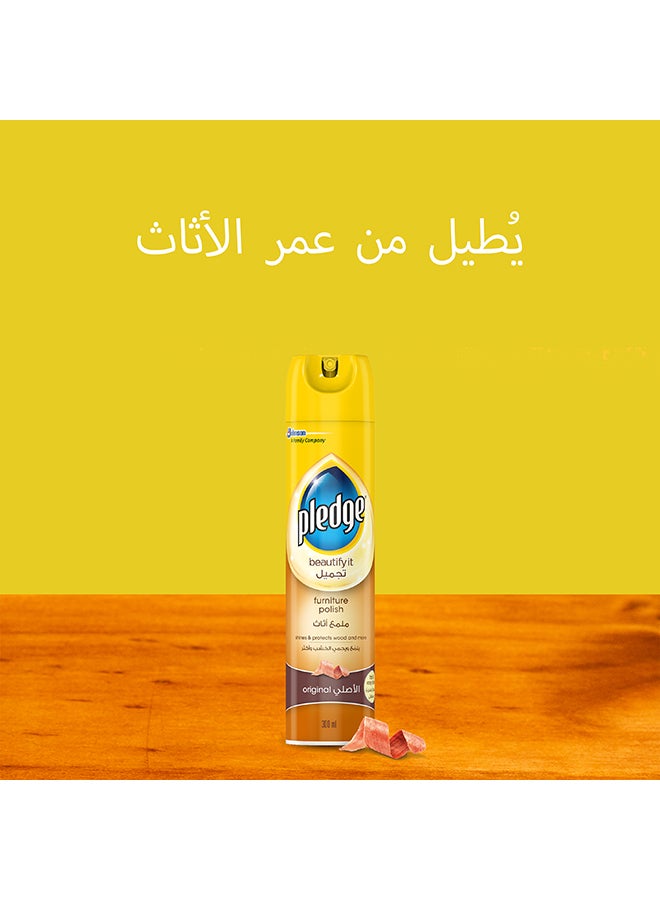 Pledge Furniture Polish Original Spray, 300ml