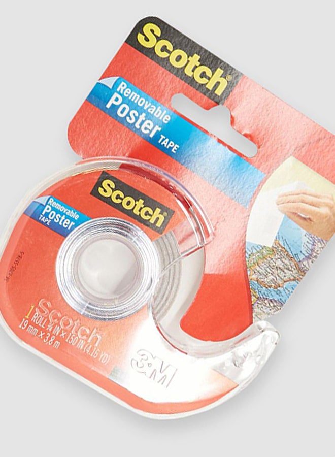 Scotch Removable Poster Tape 3/4 x 150 inch White