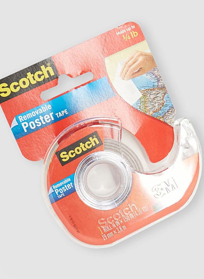 Scotch Removable Poster Tape 3/4 x 150 inch White