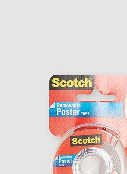 Scotch Removable Poster Tape 3/4 x 150 inch White