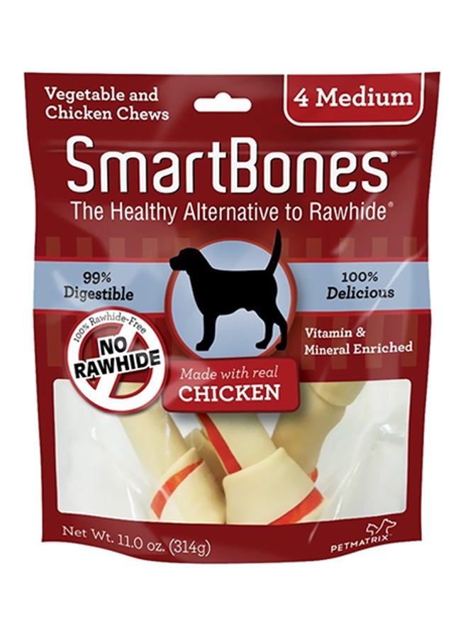 SmartBones 4-Piece Chicken Moni Chews