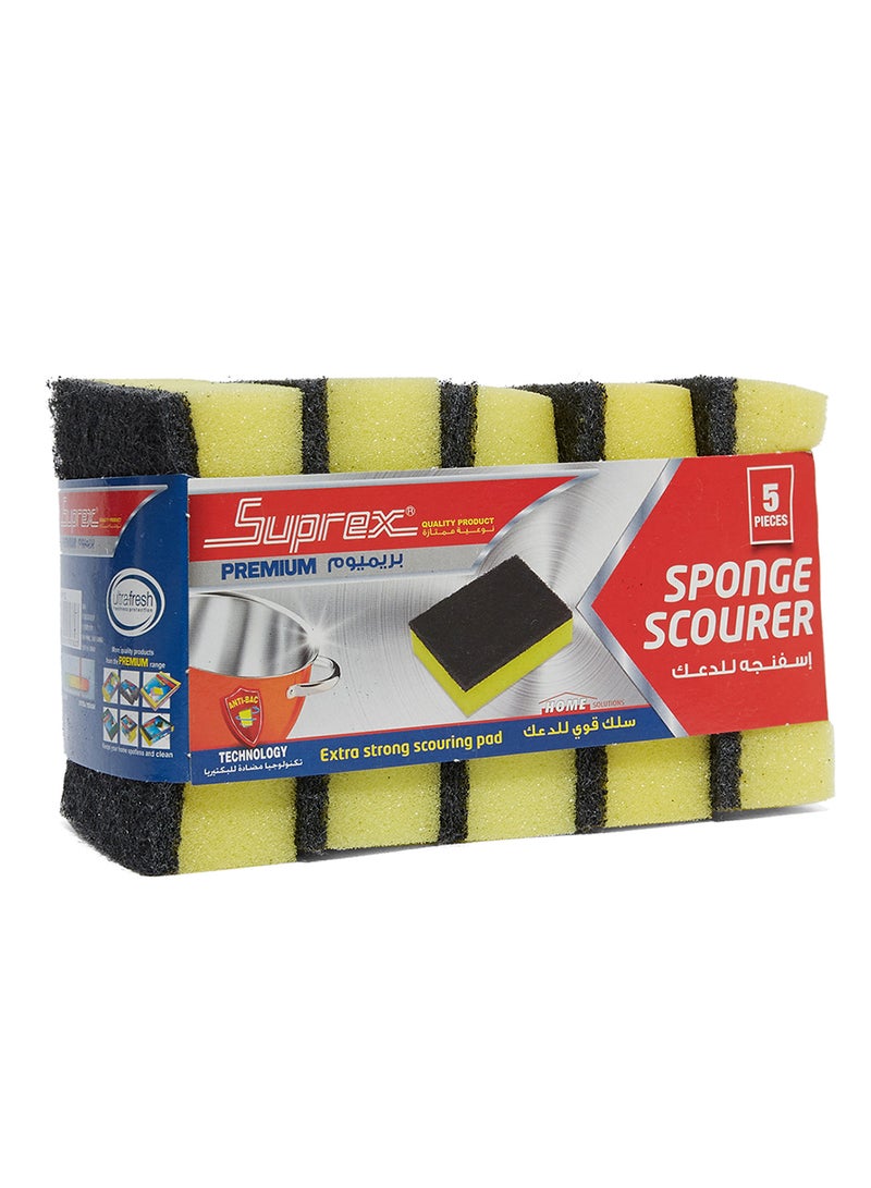 Suprex Premium Sponge Scourer Yellow/Black