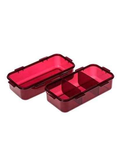 LocknLock 3-Piece Lunch Box Set - Red/White
