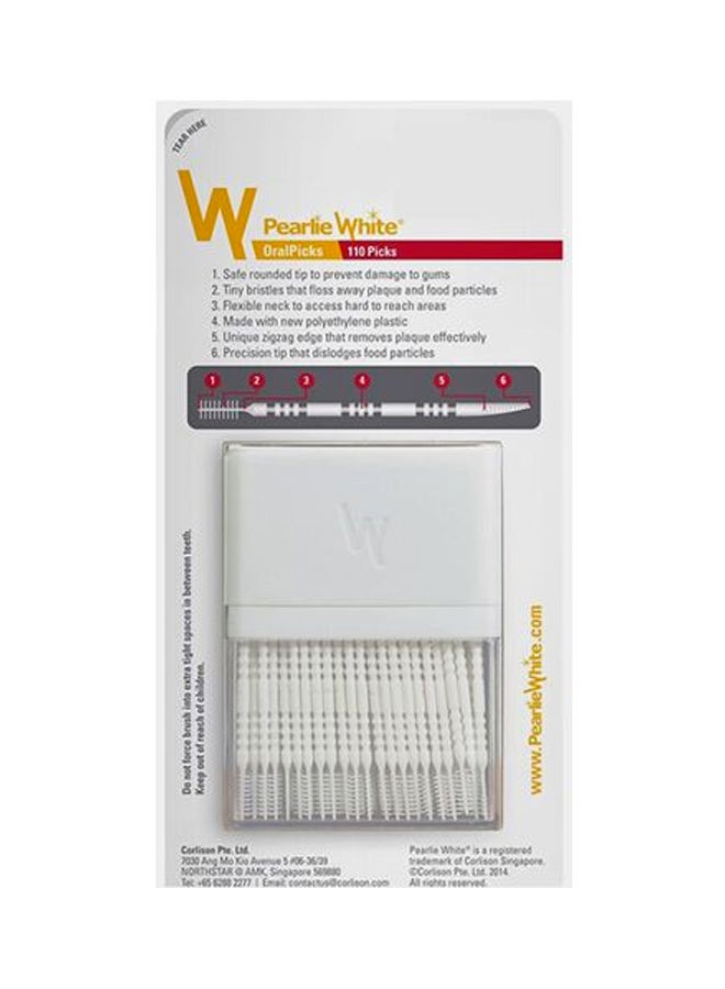 Pearlie White Oral Picks - 110 Count