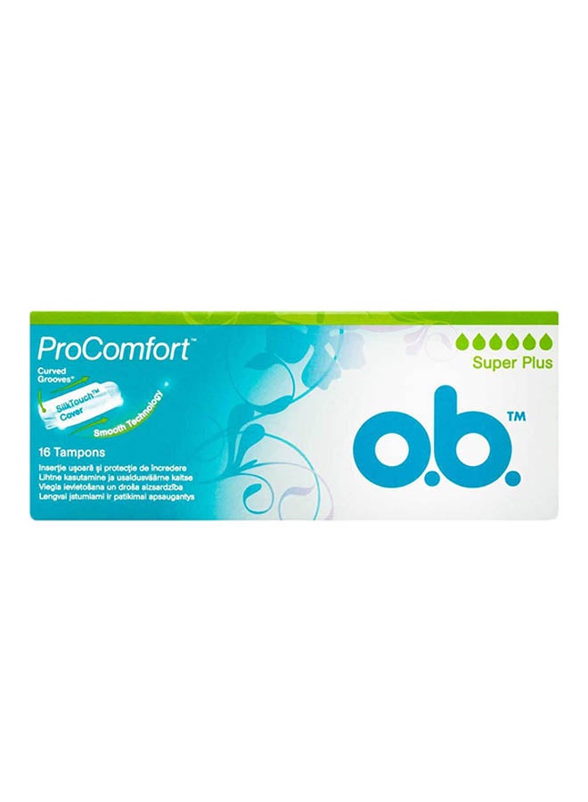 O.B. Pro Comfort Super Plus Tampons 16-Piece Pack