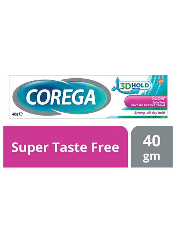 COREGA Super Taste Free Denture Cream 40g