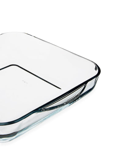 Borcam Square Shape Roaster Tray With Handle Clear 28cm