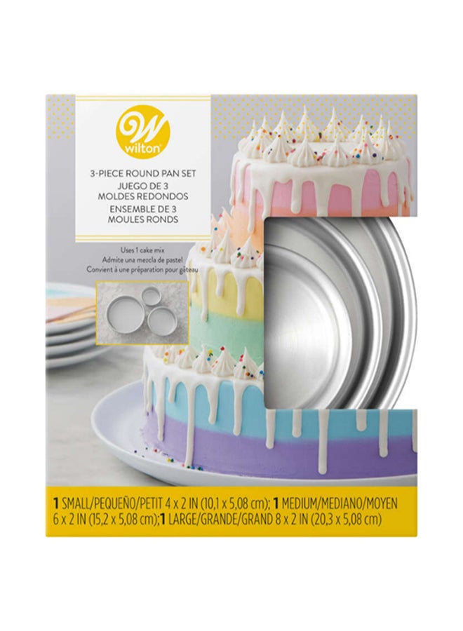 Wilton 3-Piece Aluminium Cake Pan Set