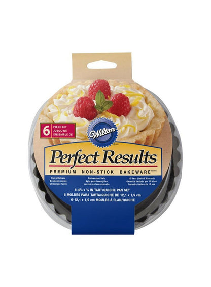 Wilton 6-Piece Round Tart Quiche Pan Set