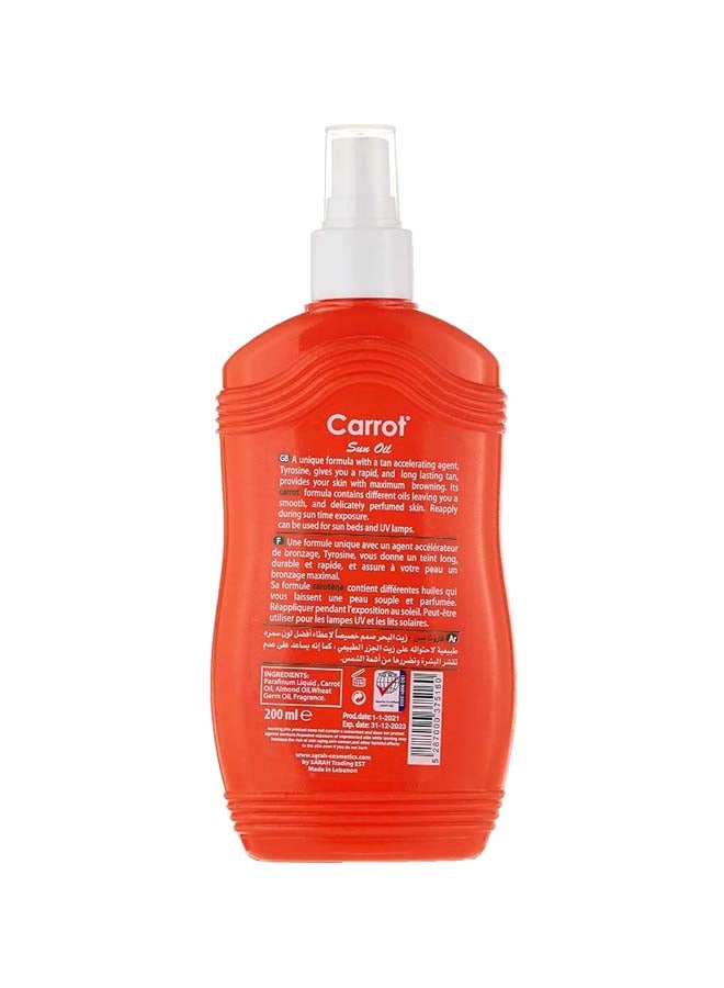 Carrot Sun Tanning Spray Oil 200ml