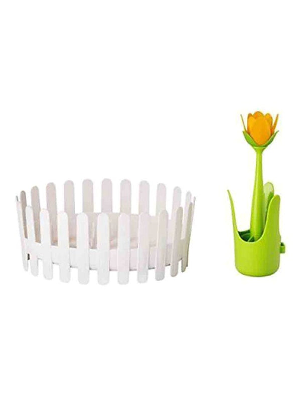 Vigar Flower Power Dish And Cutlery Drainer Set