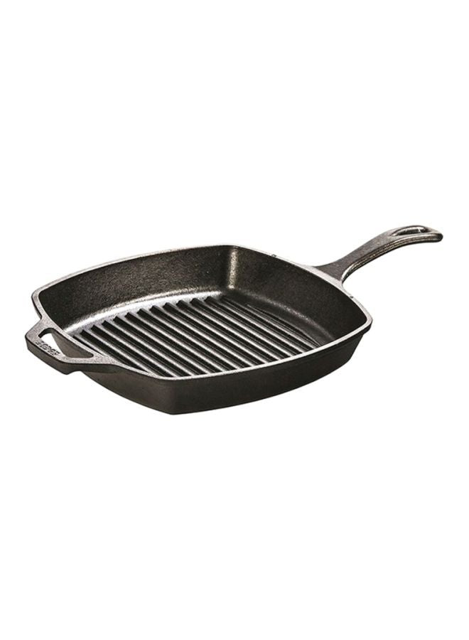 Lodge Cast-Iron Square Grill Pan 10.5" Black
