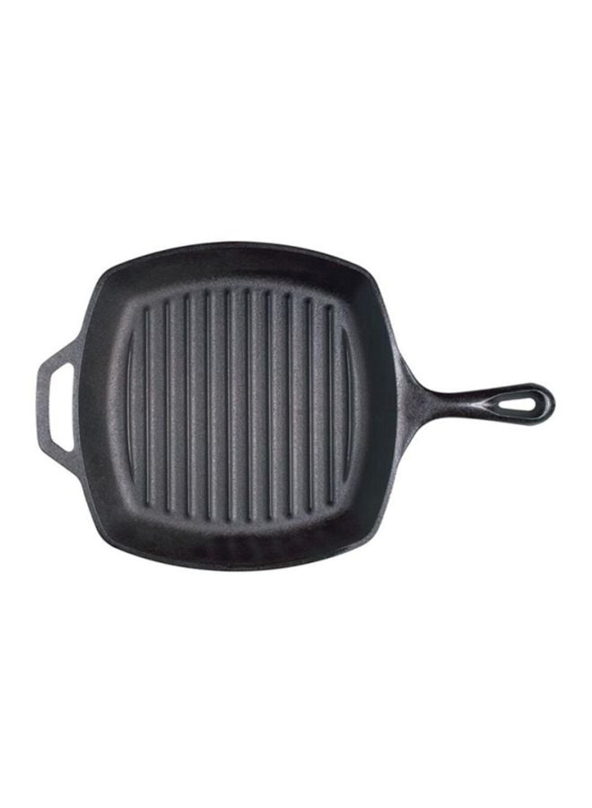 Lodge Cast-Iron Square Grill Pan 10.5" Black