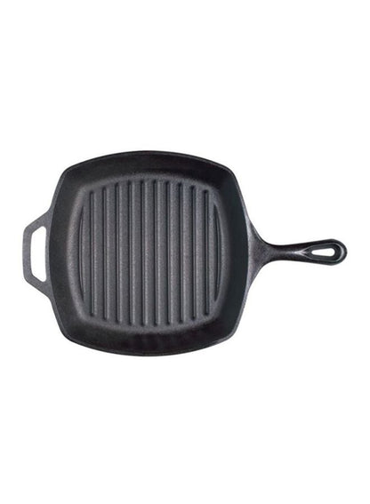 Lodge Cast-Iron Square Grill Pan 10.5" Black