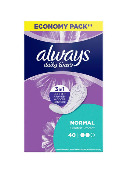 Comfort Protect Daily Liners, Always