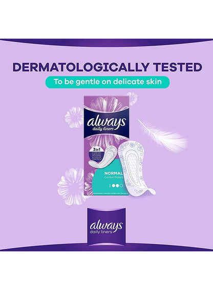 Always Daily Liners Comfort Protect Pantyliners, 80 Count