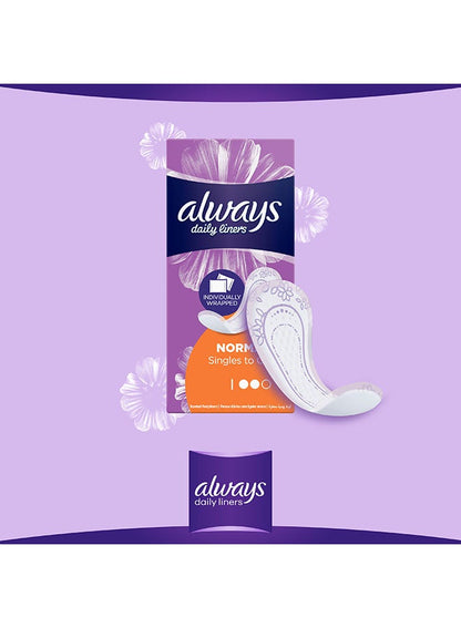 Always Daily Liners 20 Count - Premium Protection