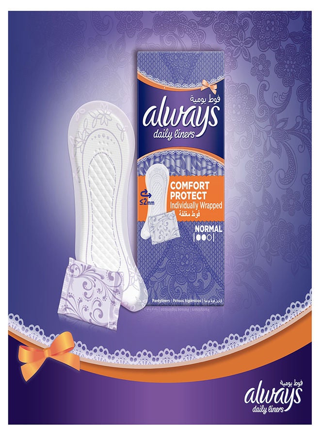 Always Daily Liners Comfort Protect 40 Count