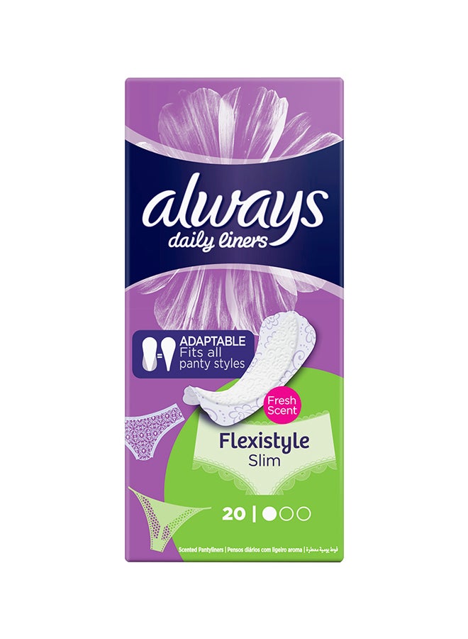 Flexistyle Slim Pantyliners 20 Count - Always