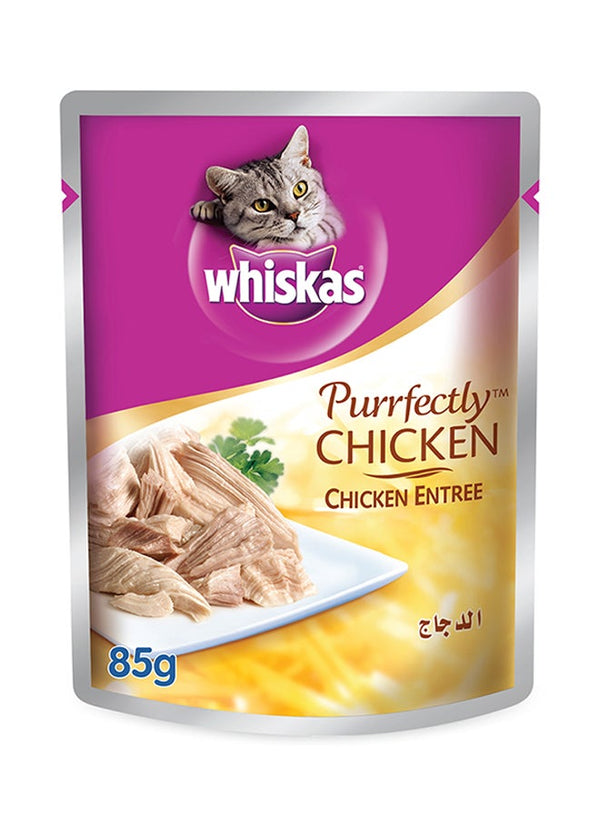 Whiskas Purrfectly Chicken Entree Wet Cat Food 85g