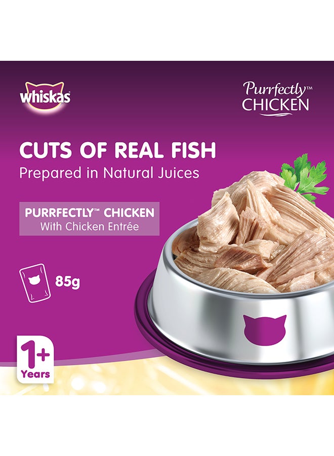 Whiskas Purrfectly Chicken Entree Wet Cat Food 85g