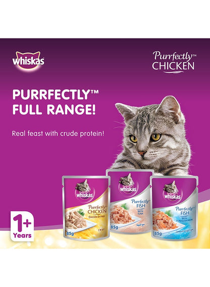 Whiskas Purrfectly Chicken Entree Wet Cat Food 85g