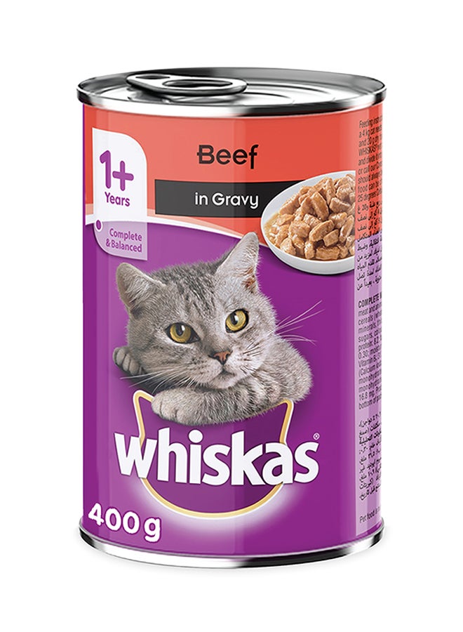 Whiskas Beef In Gravy Wet Cat Food 400g