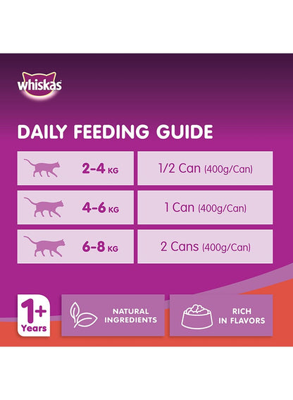 Whiskas Beef In Gravy Wet Cat Food 400g