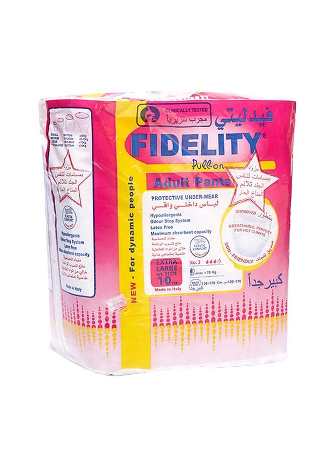 FIDELITY Pull On Extra Large Adult Pants