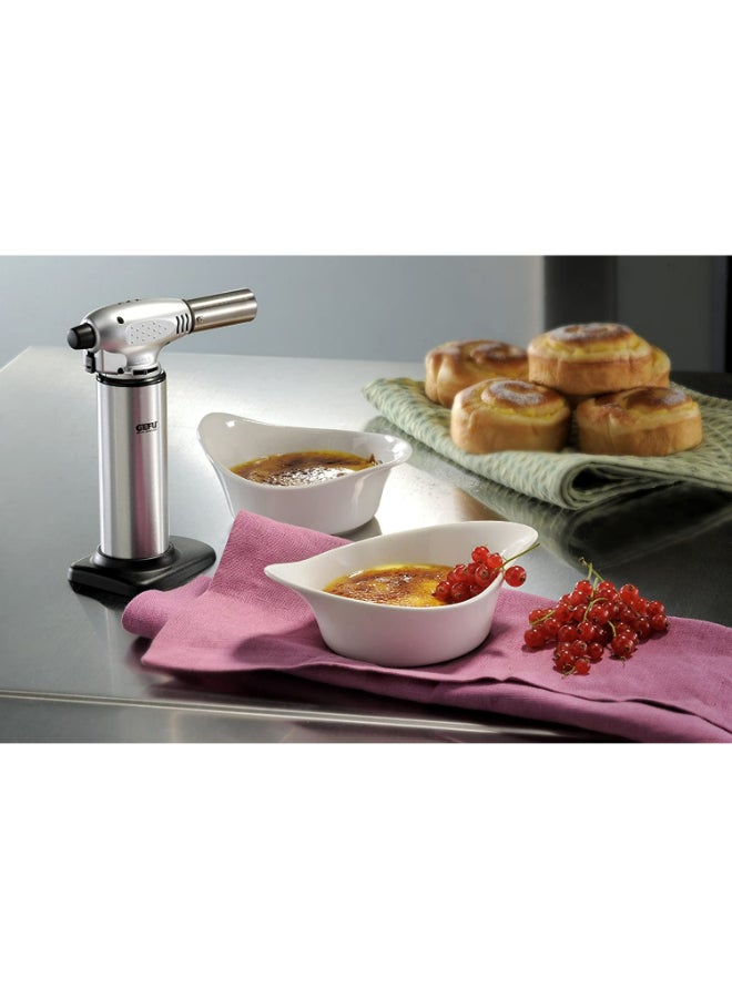 GEFU Fuego Kitchen Torch Silver - Premium Culinary Tool