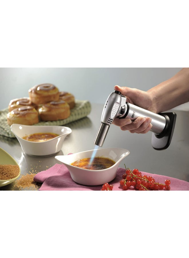 GEFU Fuego Kitchen Torch Silver - Premium Culinary Tool