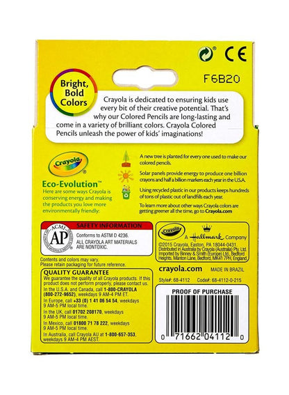Crayola 12-Piece Colour Pencil Set - Multicolour