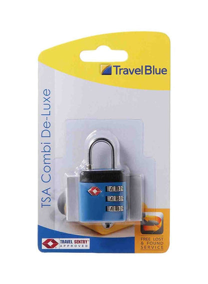 Travel Blue TSA Combi De-luxe Luggage Lock Blue