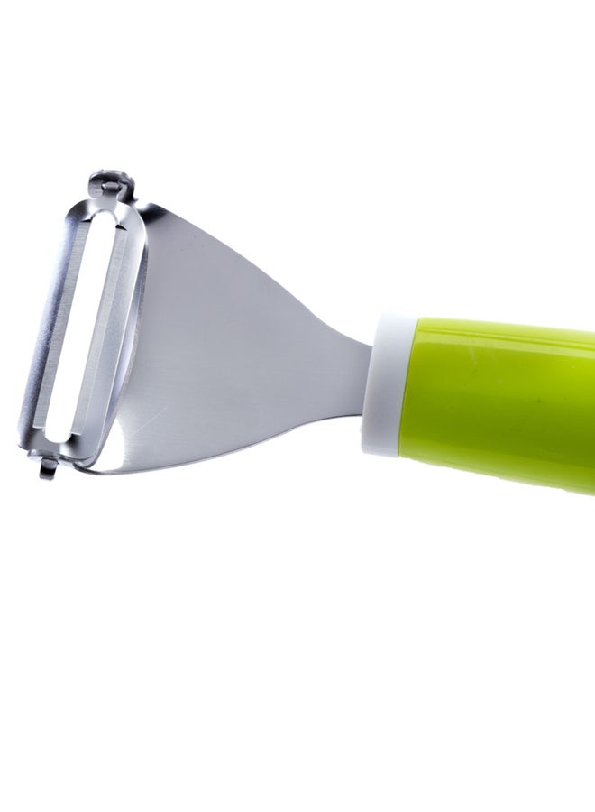 Triangle Peeler Stainless Steel with Green Handle
