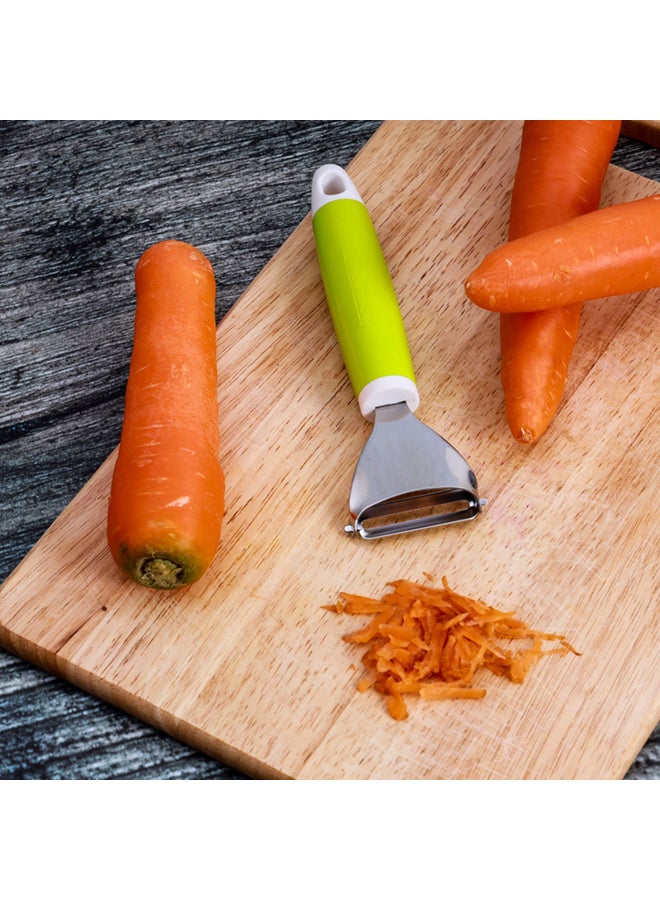 Triangle Peeler Stainless Steel with Green Handle
