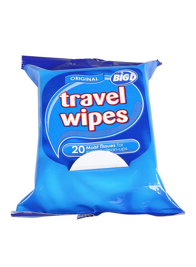 BIG 20-Piece Travel Wipes for Ultimate Convenience