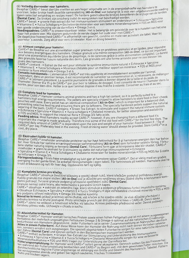 Beaphar Care Plus Hamster Food 700g