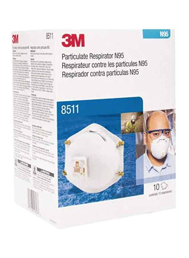 3M Cool Flow Exhalation Valve Respirator 8511, N95