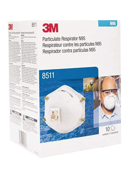 3M Cool Flow Exhalation Valve Respirator 8511, N95