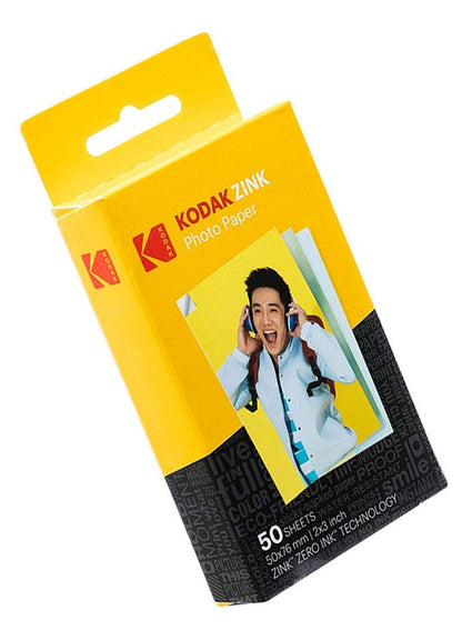 Kodak Sticky Backed Zink Photo Paper, 50 Sheets A5