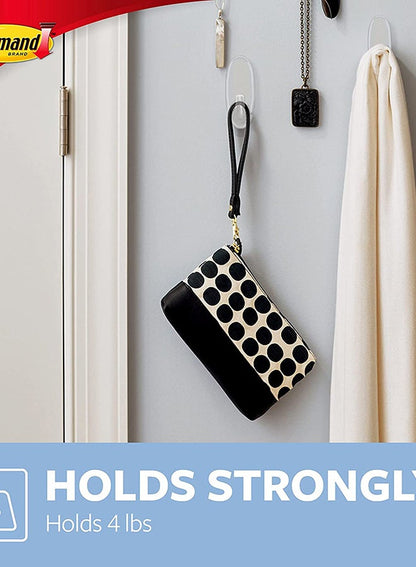 Command 17093 Clear Hook with Strips - Premium Quality