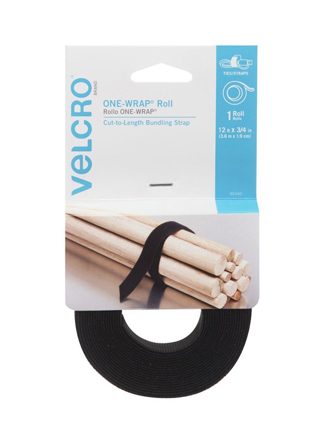 Velcro One-Wrap Roll Black 3.6 Meter - Velcro