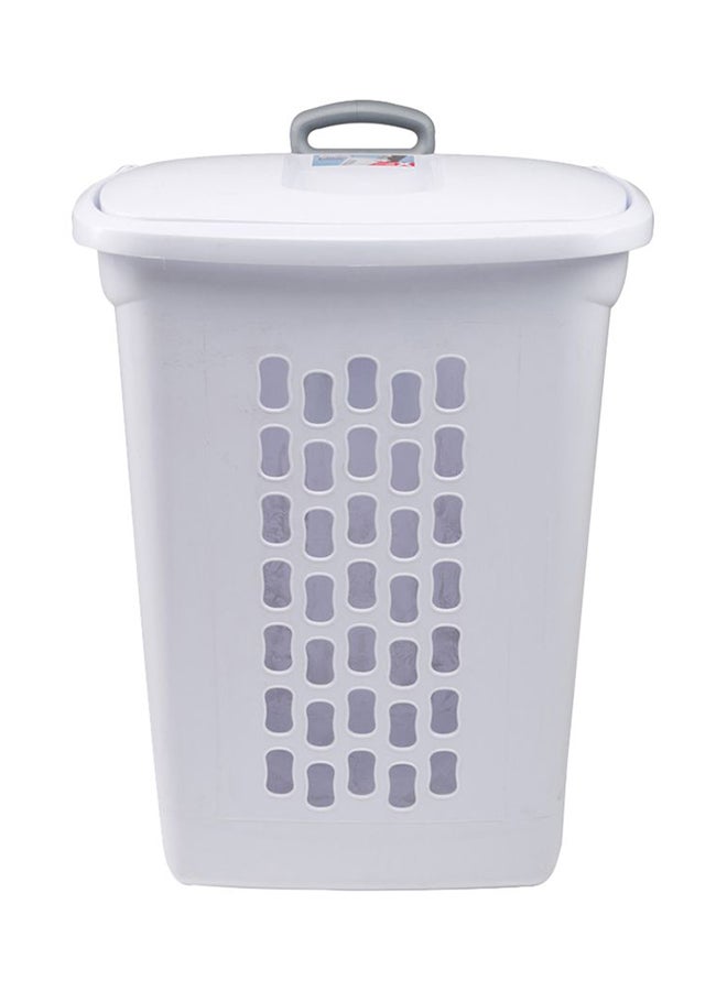 Sterilite Laundry Hamper With Wheels White/Grey