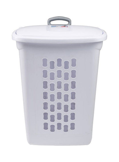 Sterilite Laundry Hamper With Wheels White/Grey