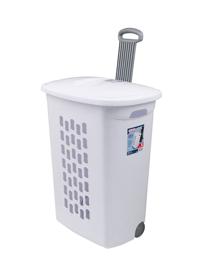 Sterilite Laundry Hamper With Wheels White/Grey