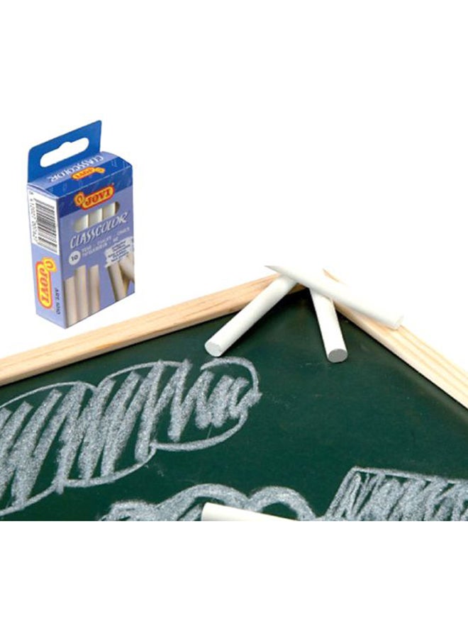 JOVI 10-Piece Classcolor Chalk Set - White