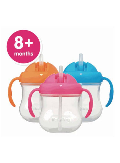 Pigeon MagMag Step 3 Straw Cup, 200 mL - Blue/Clear