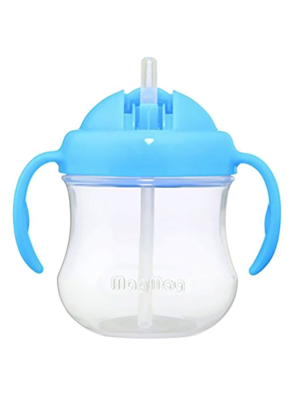 Pigeon MagMag Step 3 Straw Cup, 200 mL - Blue/Clear