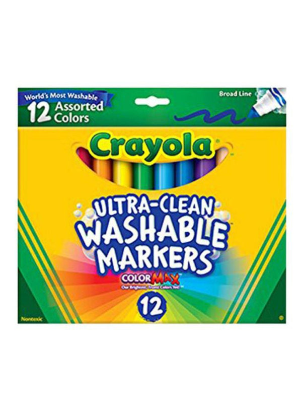 Crayola 12-Piece Ultra-Clean Washable Markers